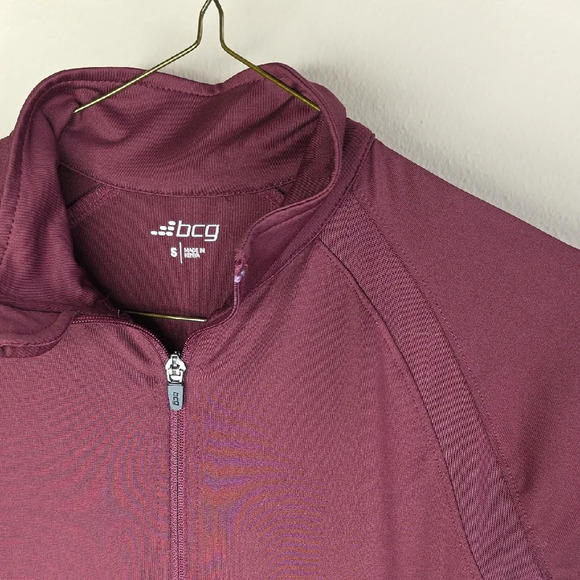 BCG Maroon Athletic Zip-Up Jacket - Picture 4 of 5